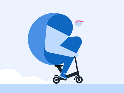 C 36daysoftype 36daysoftype08 characterdesign scooter