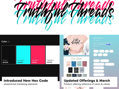 Truthful Threads Rebranding assest management branding design ecommerce fashion graphic design logo marketing strategy typography