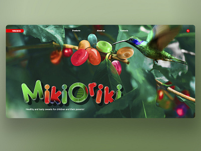 Mikioriki promo landing candy promotional design sweets wellness