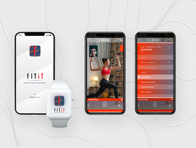 FITit Remote traning assistant fitness fitness app mobile app mobile ui ui ux workout