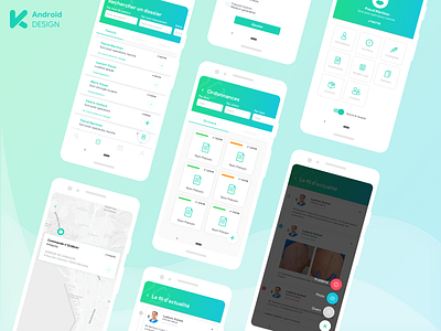 Keeskee Android android android app design app design health healthcare medecine medical app medical design mobile app ui uiux ux