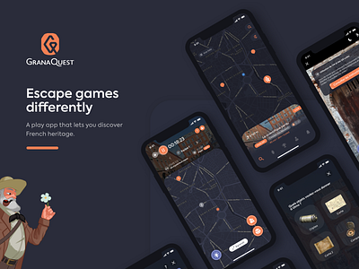 Granaquest android app apple design escape games ios mobile app ui uiux ux