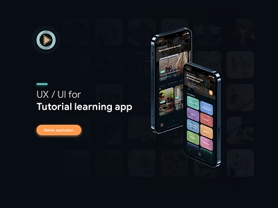 Tutorizon app apple darkmode design ios mobile app tutorial ui uiux ux
