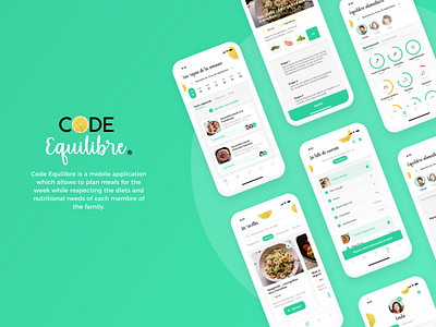 Code Equilibre app apple code design equilibre food health healthy mobile app ui uiux ux