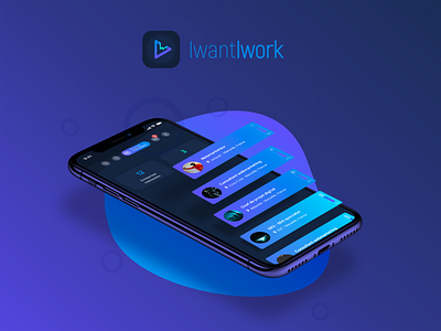 iWantiWork apple mobile app design uiux