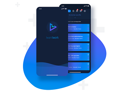 iWantiWork apple design mobile app work