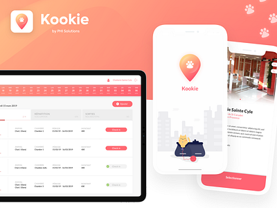 Kookie app design illustration mobile app pets ui uiux ux web web design website