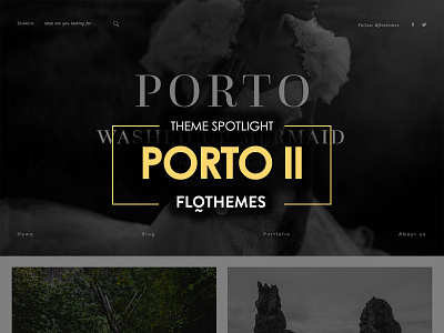 Porto II WordPress Theme Spotlight photography theme wordpress