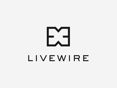 Livewire branding design branding designer company design live logo logodesign mobile new media phone simple stroke telecom telecommunication x logo