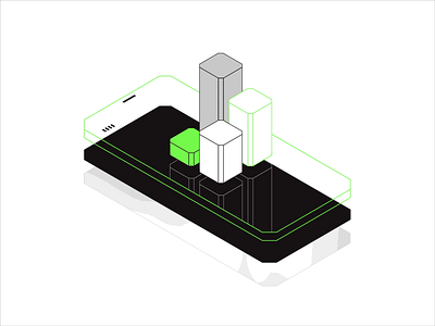 MUG - Illustration Guidelines agency animation black bold data edgy green illustration illustrator isometric isometric design mobile modern motion outline responsive simple software house statistic vibrant