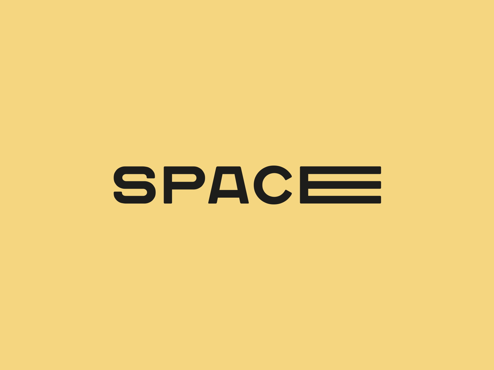 SPACE - Logo animation logo branding branding agency clean cowork coworking coworking space lettermark letters logo logo design logodesign motion logo nasa simply space typo typography typography logo yellow