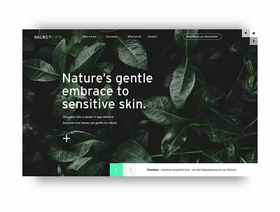 01 SelectLife Weleda design minimal ui ux web