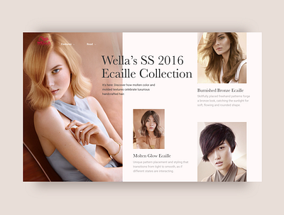 WellaMag Overview Page design ui ux web