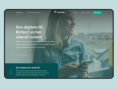 Verimi Web Design design ui ux web website