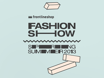 Frontlineshop Fashion Show Logo branding illustration logo
