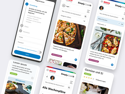 Bosch Simply Cookit Website UI/UX