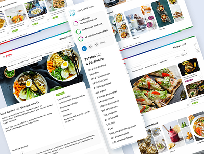 Bosch Simply Cookit Website UX/UI ui ux website