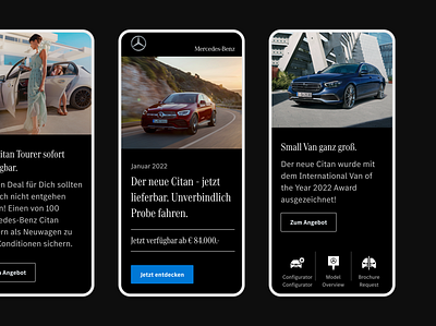 Mercedes Newsletter Concept/Design ui ux web