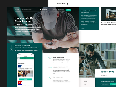 Verimi Website UX/UI ui ux web website