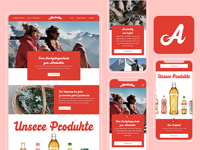 Almdudler Webdesign ui ux web website