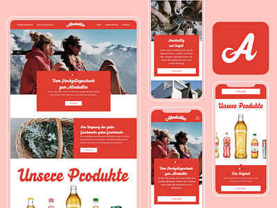 Almdudler Webdesign