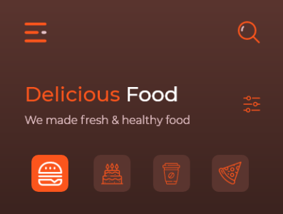 Food Dashboard adobe xd app coffee design typography ui design ux design
