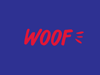 Woof Dog Rehoming Centre Logo blue branding branding concept branding design colours hand lettering hand lettering logo logo reduce