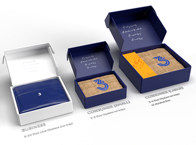 CLIENT / East 33 - Packaging branding east 33 food luxury oysters packaging packaging design premium seafood sku