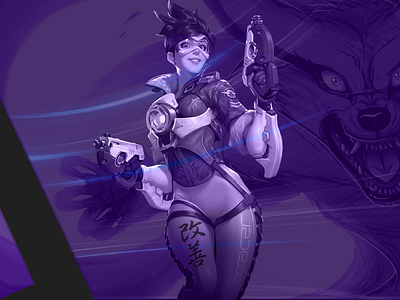 Overwatch 2 Twitter Header branding design graphic design minimal ui