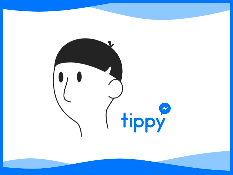 Tippy - AI concept ai animation art direction artificial intelligence drawing facebook gif illustration message tippy