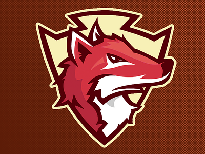 Red Fox fox logo macot sports