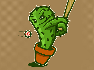 Swingin' Cacti baseball cacti cactus desert mascot
