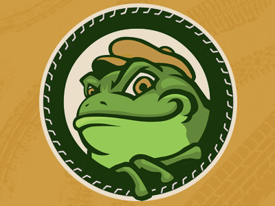 Wild Toads frog logo mascot motorcar mr ride team toad wild