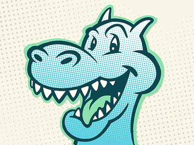 Dragon cartoon character dinosaur dragon drawing illustration