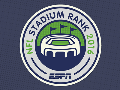 Stadium Rank Branding badge branding espn football logo nfl sports