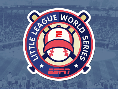 LLWS branding baseball branding espn logo sports stamp