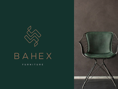 BAHEX BRANDING - LOGO DESIGN branding design furniture green icon logo logotype