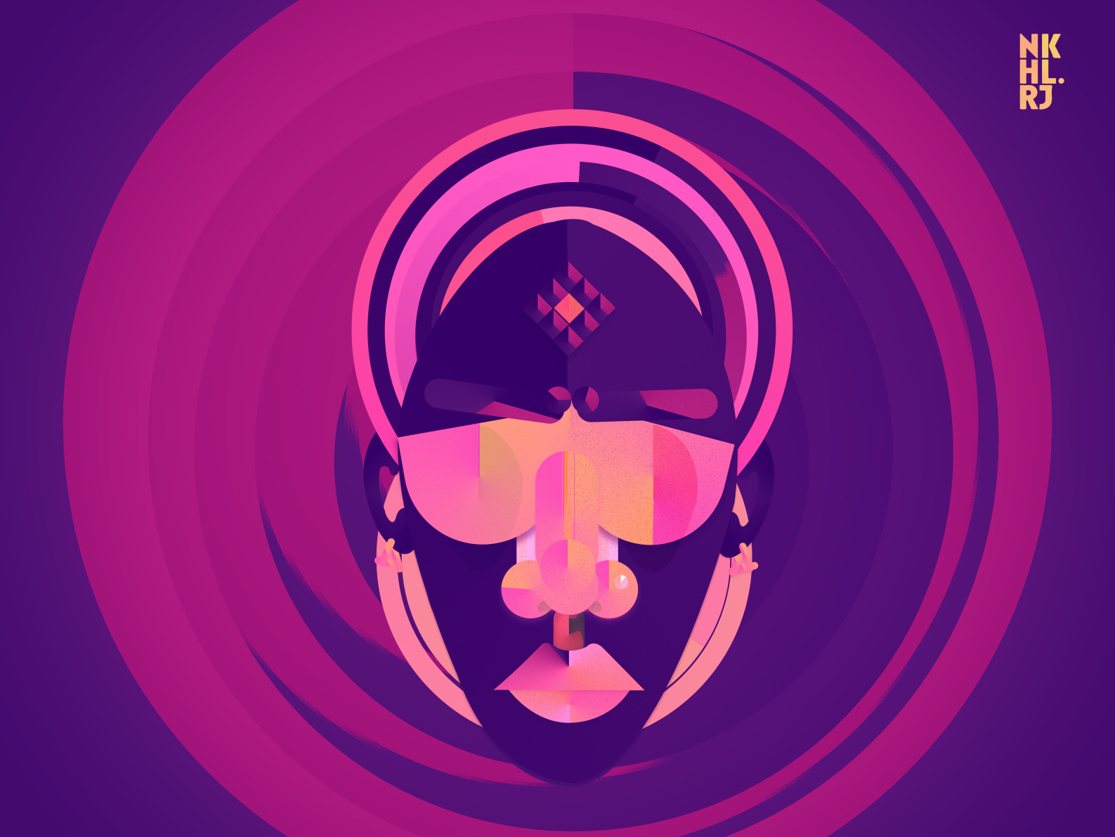 Futuristic Tribal Mask 1 By Nikhil Raj R S On Dribbble   3 