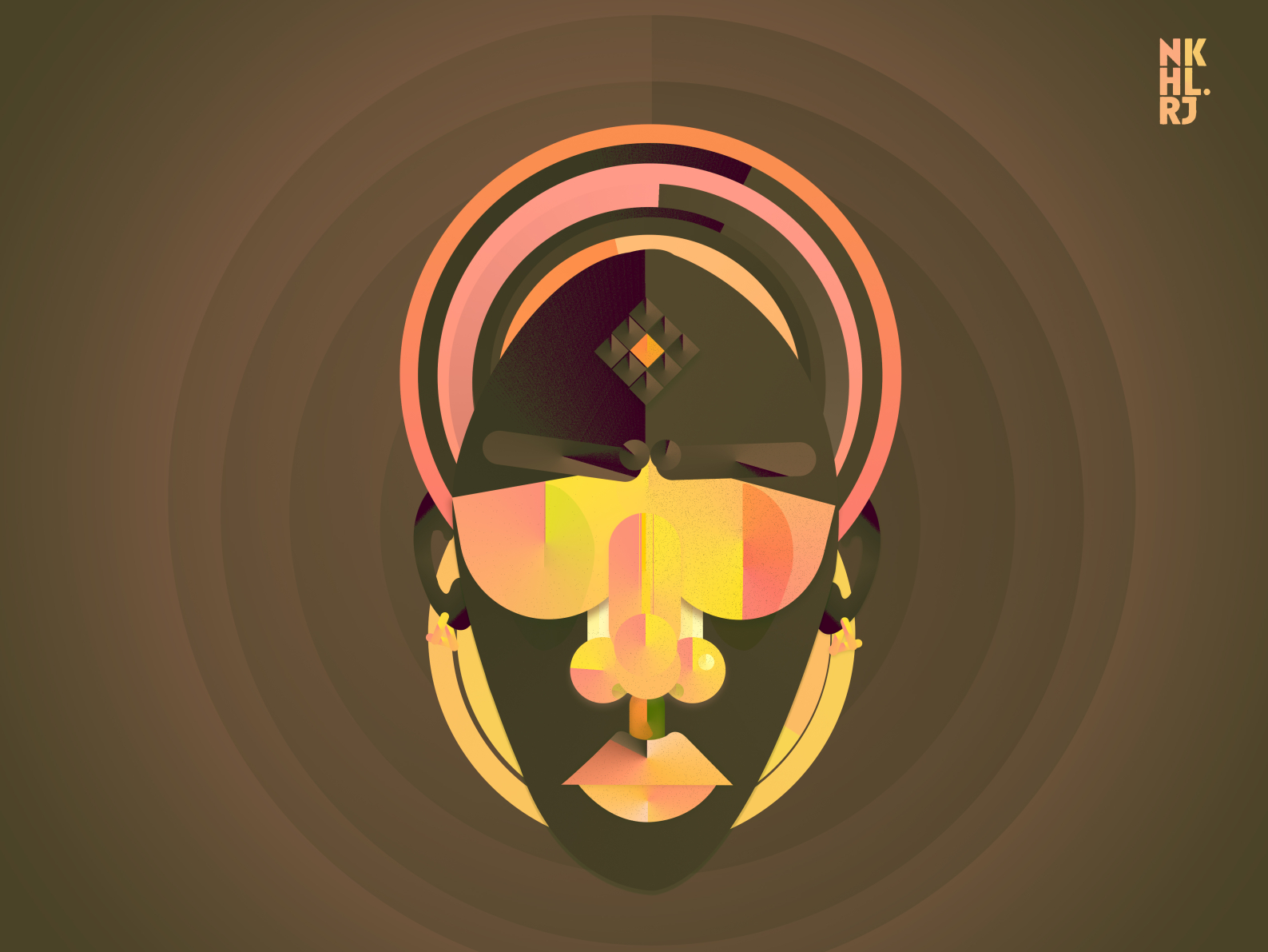 Futuristic Tribal Mask 2 By Nikhil Raj R S On Dribbble   2 