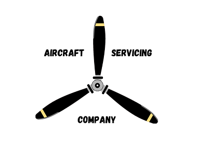 Aircraft Servicing Company branding graphic design logo