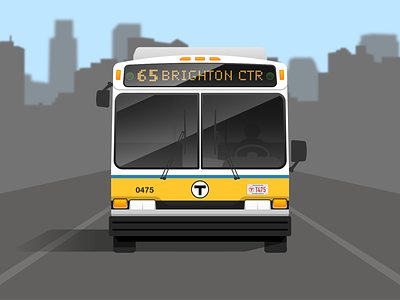 MBTA Bus boston bus geometric mbta transit