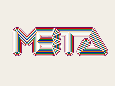 MBTA lines blue line boston commuter rail custom typography future green line mbta orange line red line retro the t