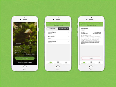 CMonJardinier app jardinier mobile mobile agency ui ux