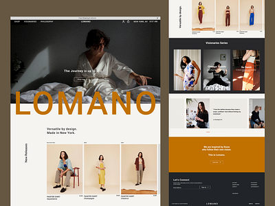 E-Commerce Website Landing Page animation branding clothing clothingbrand design ecommerce landingpage onlineselling onlinestore ui ux womenclothing