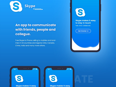 Skype revamp adobe photoshop adobe xd ios app design mobile app design