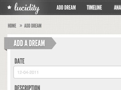 Dribbble Lucidity adage script app dream grey league gothic texture