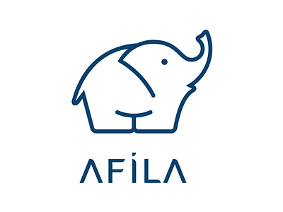 Afila Logo design elephant fil logo