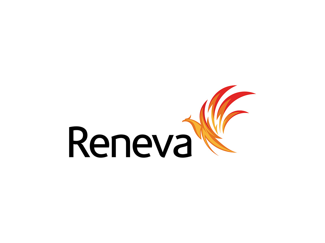 Reneva Collagen Protein Drink, Logo Design phoenix logo design logo animal branding