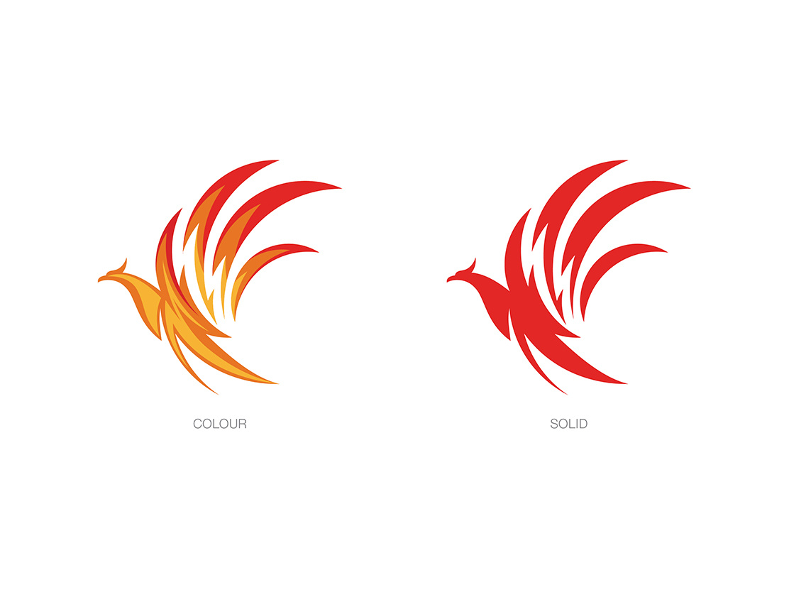 Reneva Collagen Protein Drink, Logo Design phoenix logo animal logodesign logo branding