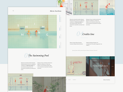 Photographer Site_Layout Practice animation art direction interactions landing layout maria svarbova motion ui photographer site